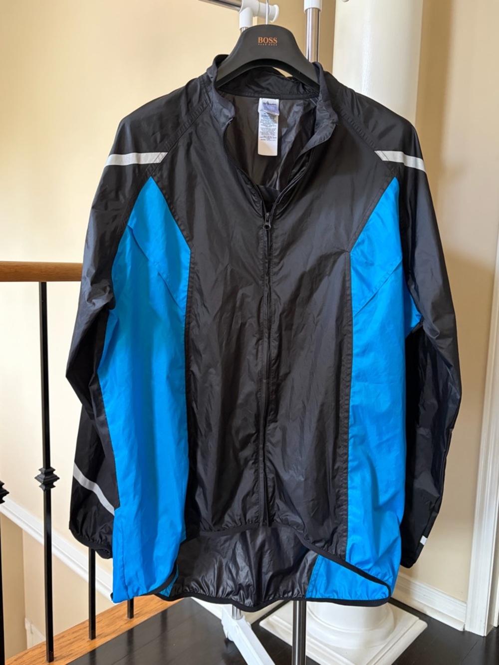 Men's Lightweight Biker Windbreaker Jacket
